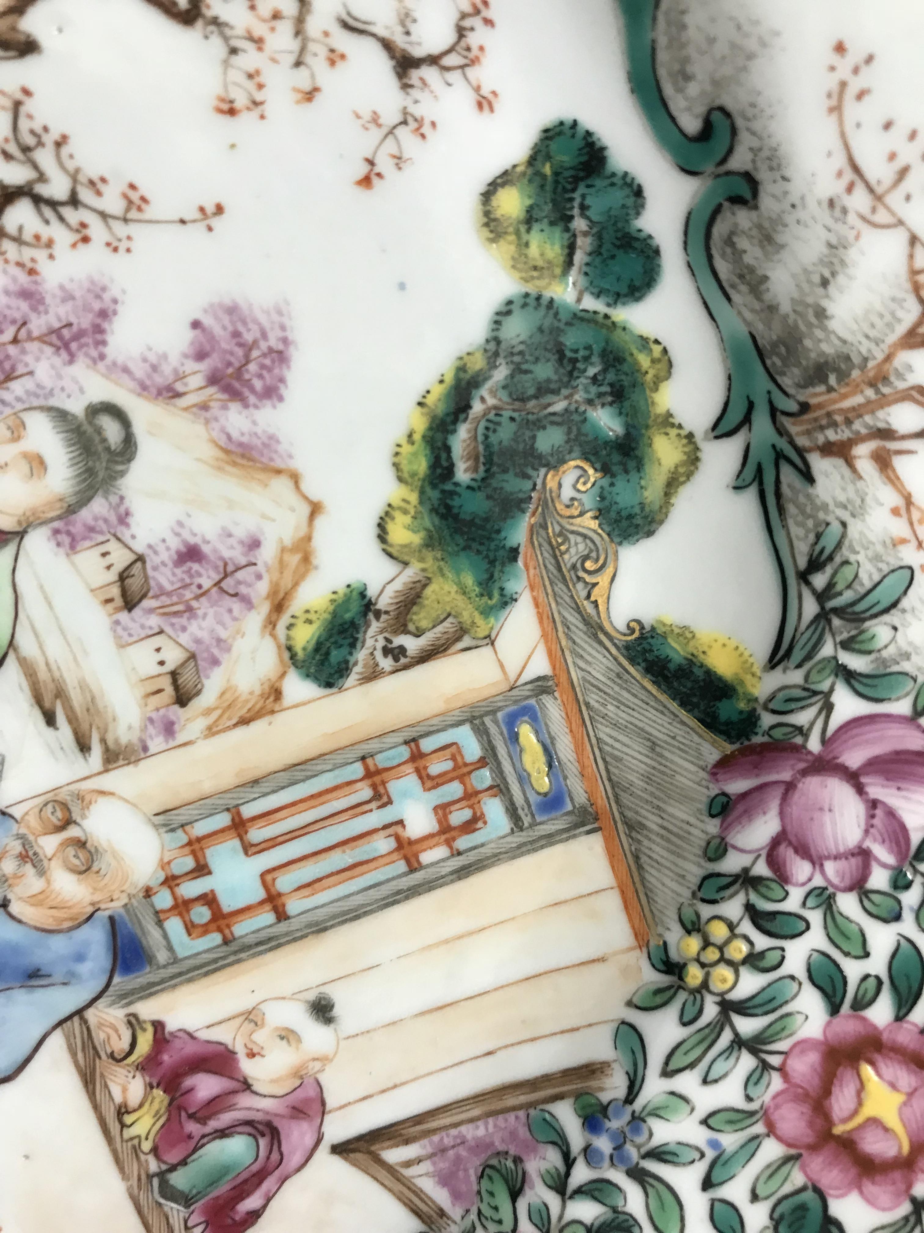 A Chinese Qianlong famille rose plate, t - Image 12 of 20