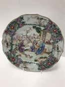 A Chinese Qianlong famille rose plate, t