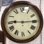 A Victorian oak cased wall dial,