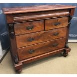 A Victorian mahogany Scotch type chest,