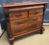 A Victorian mahogany Scotch type chest,