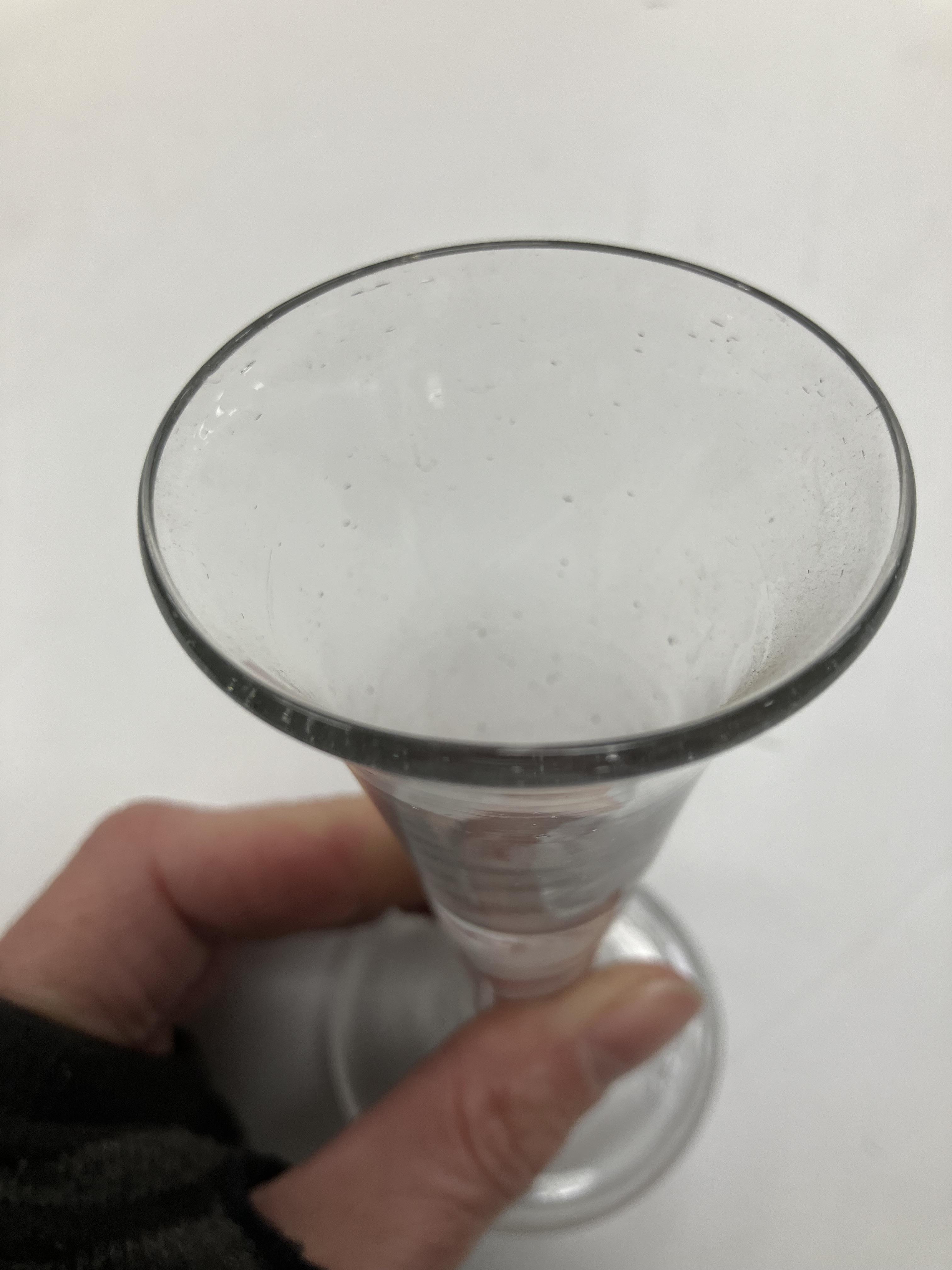 A Georgian enamel twist stem wine glass - Image 13 of 18