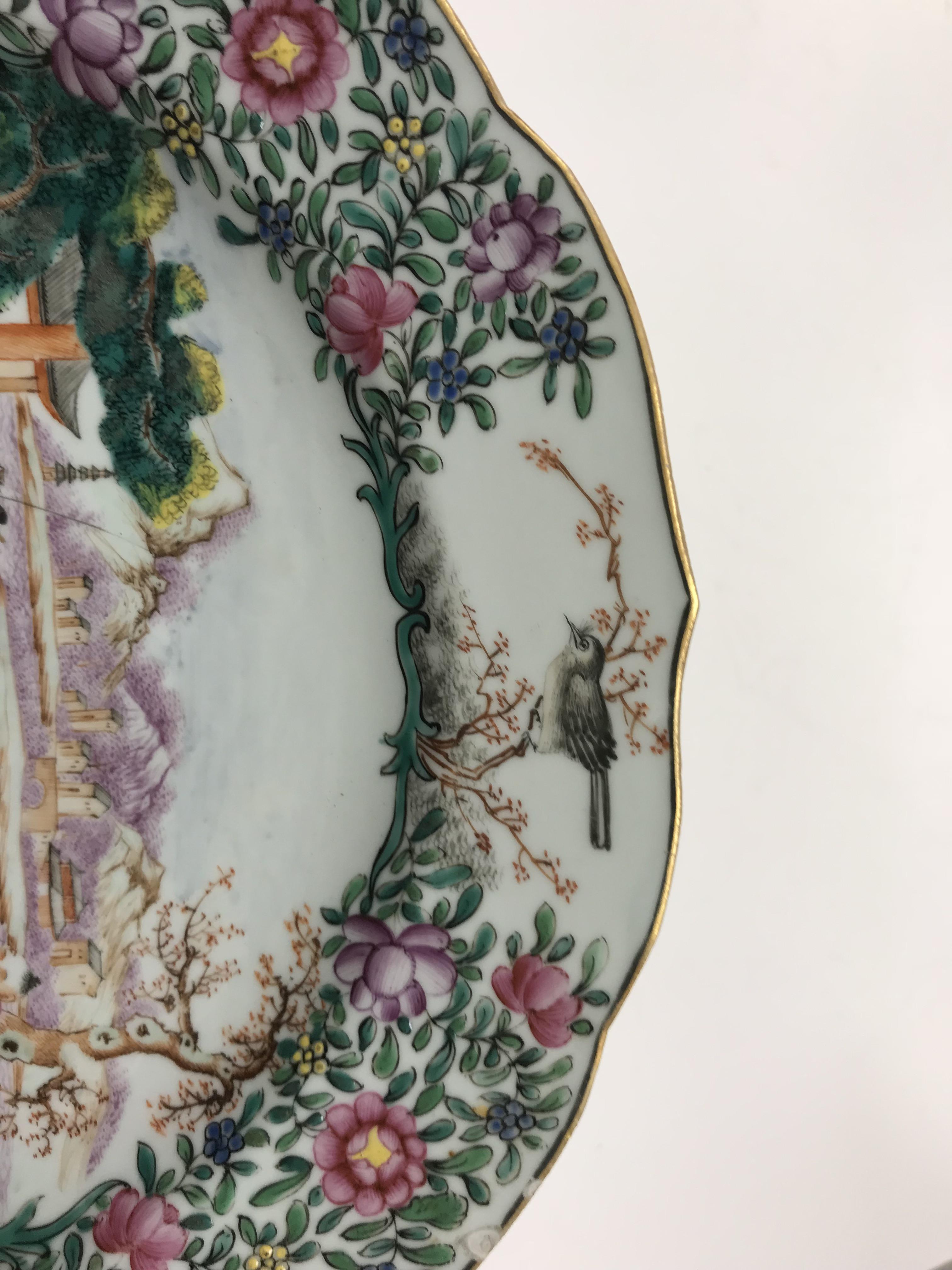 A Chinese Qianlong famille rose plate, t - Image 14 of 15