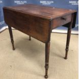 A 19th Century mahogany side table, the