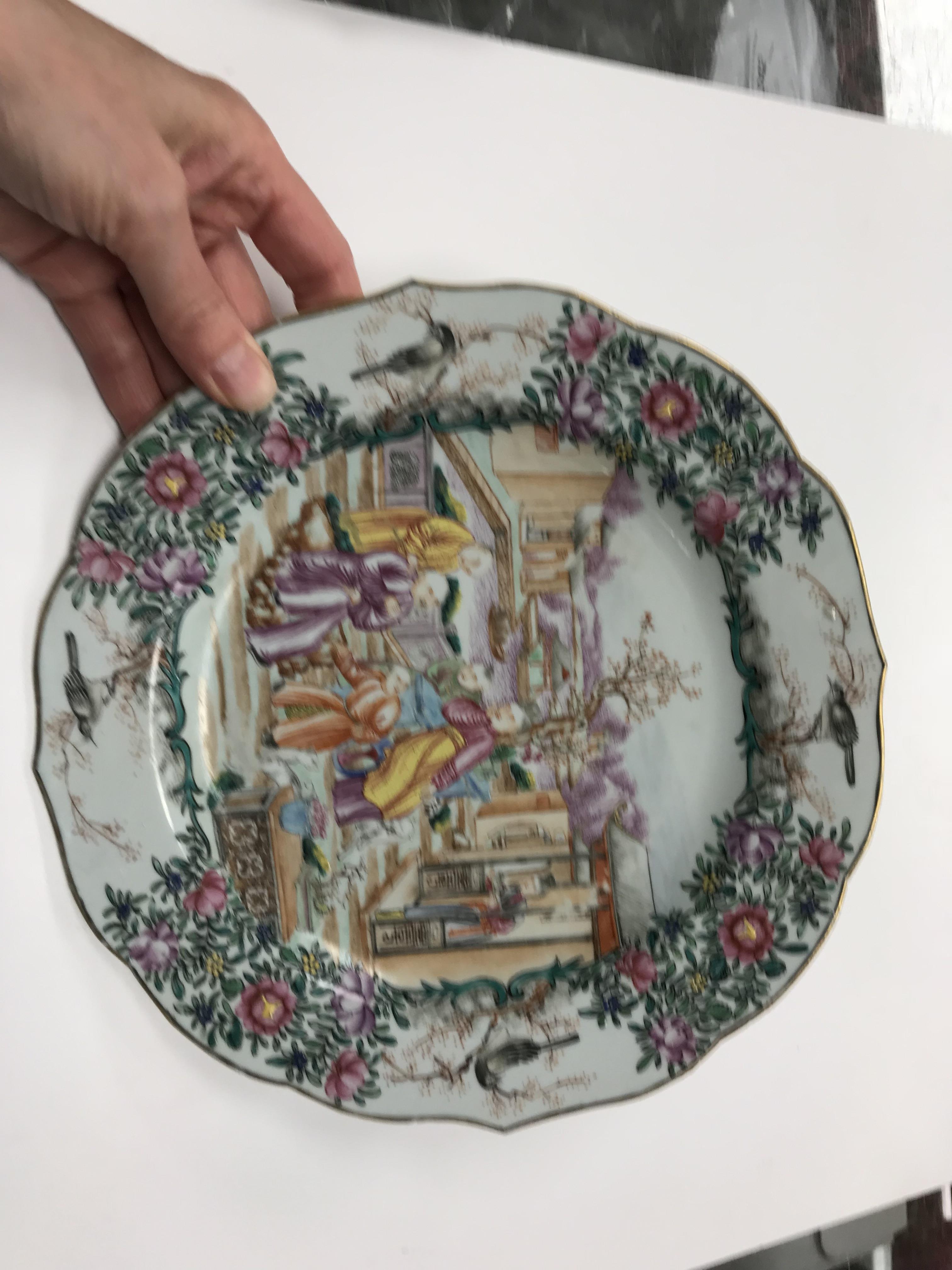 A Chinese Qianlong famille rose plate, t - Image 18 of 18