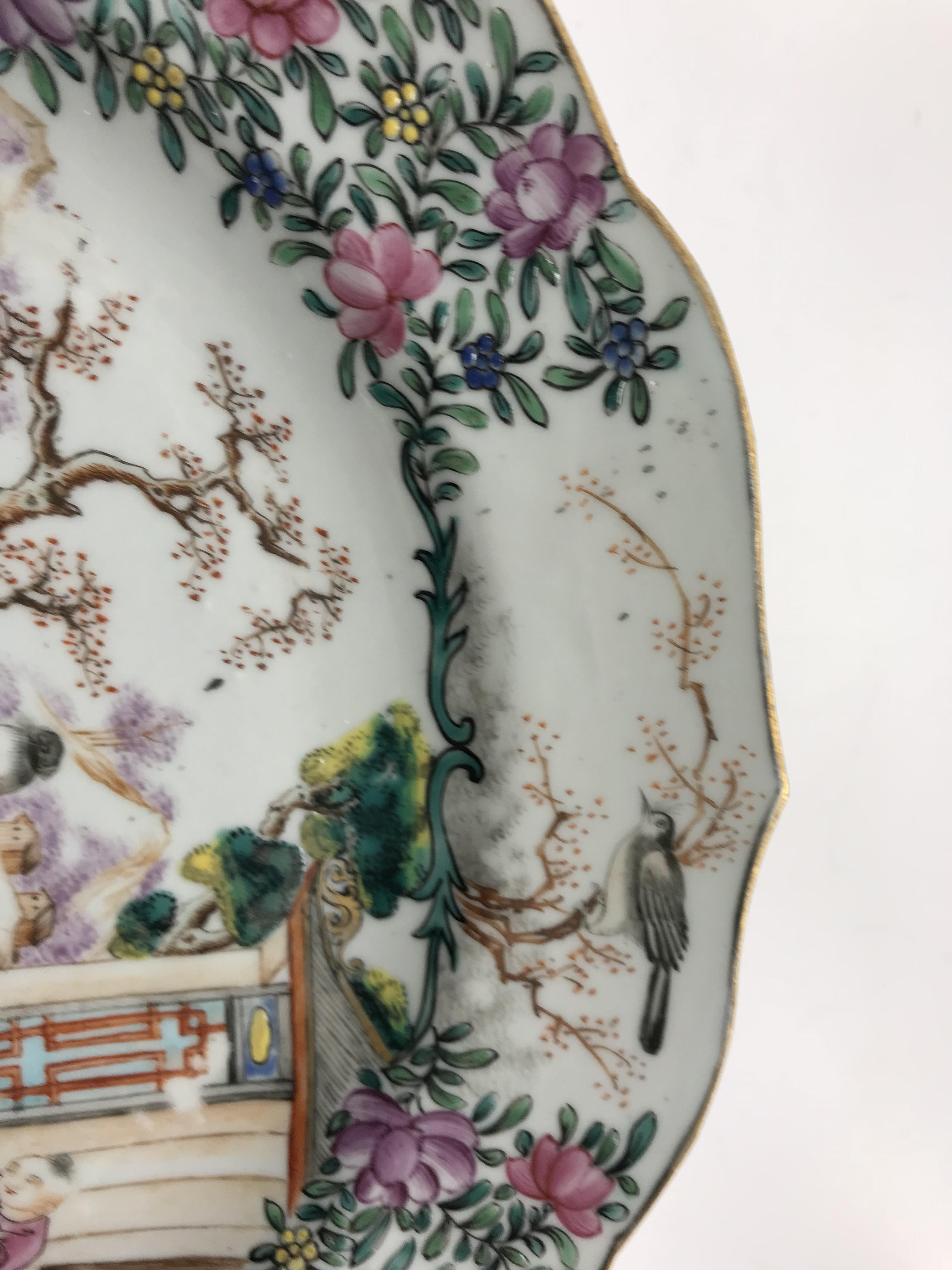 A Chinese Qianlong famille rose plate, t - Image 18 of 19