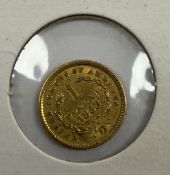 Two United States gold $1 coin, 1856, fe