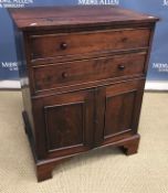 A 19th Century mahogany square fronted c