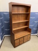 A Nathan teak display cabinet with open