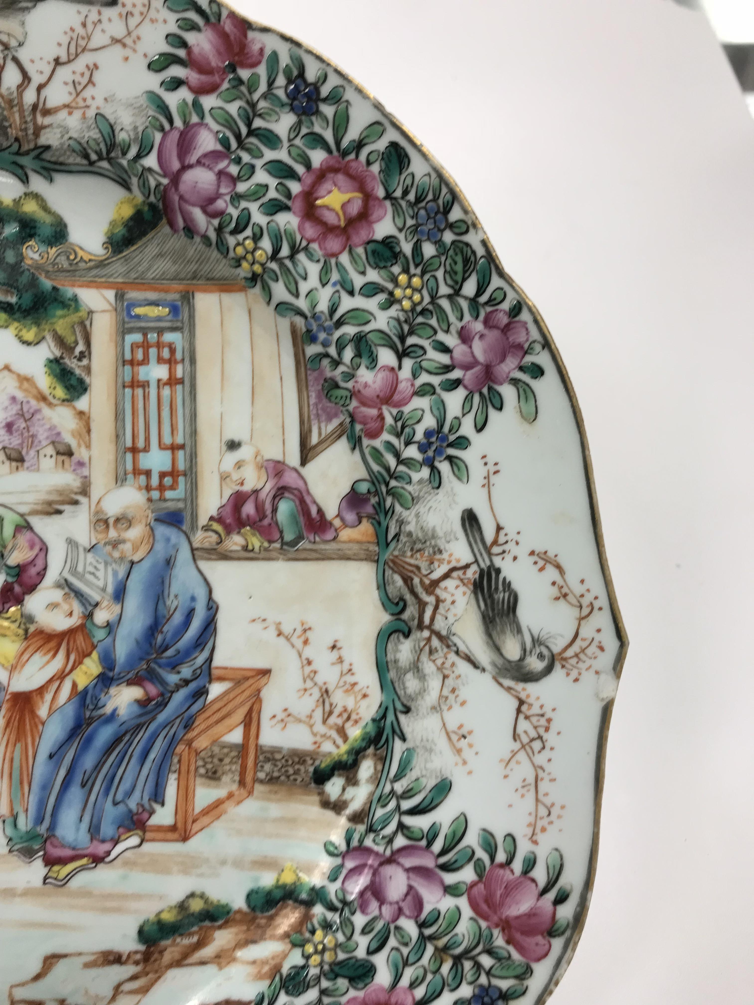 A Chinese Qianlong famille rose plate, t - Image 18 of 20