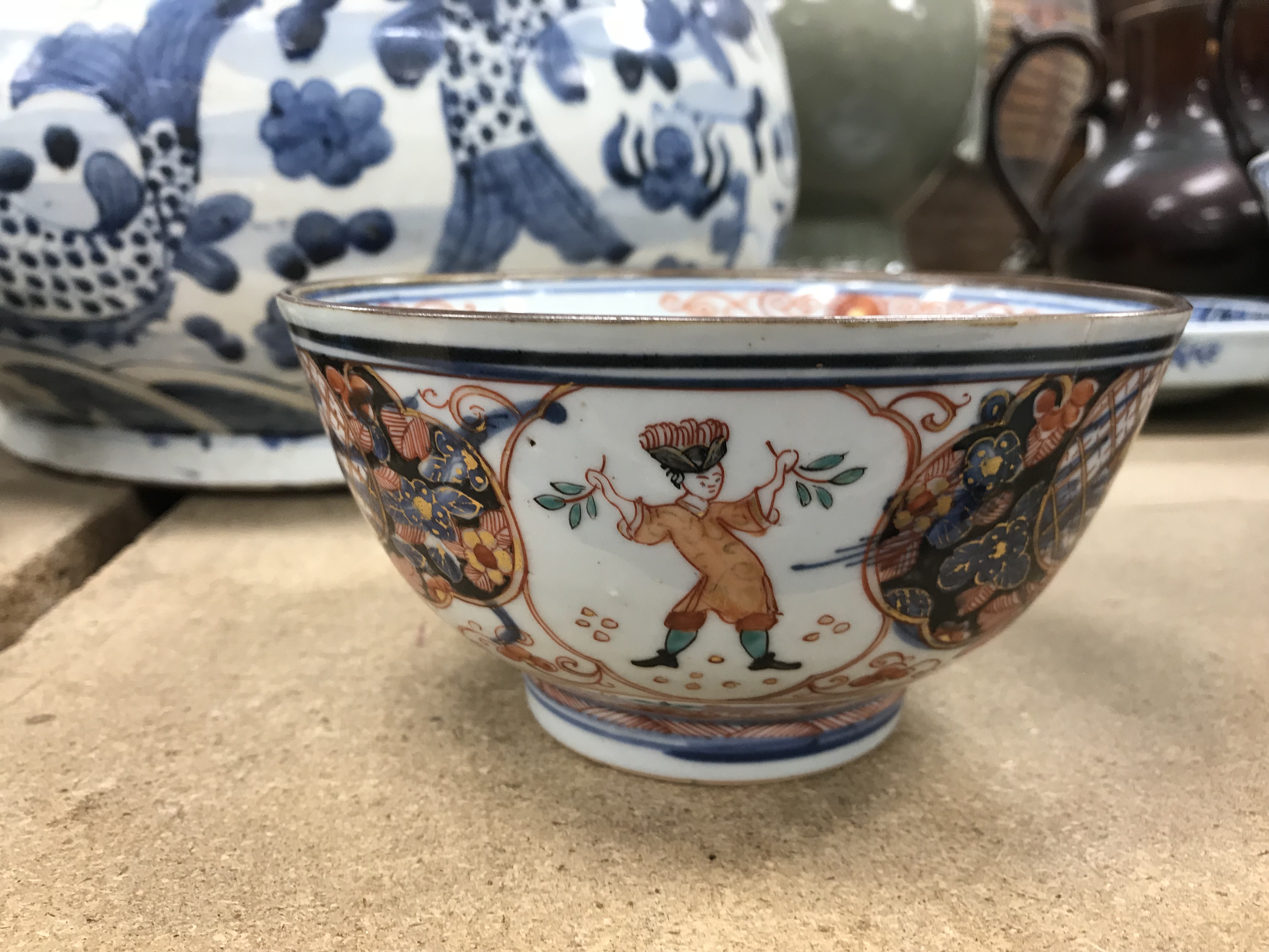 A 19th Century Chinese polychrome decora - Image 16 of 22