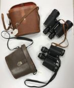 Four pairs of various binoculars includi
