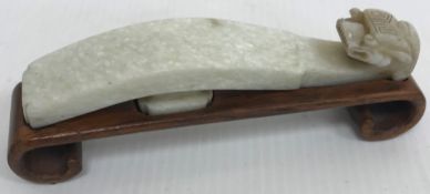 A 19th Century Chinese mutton fat jade b