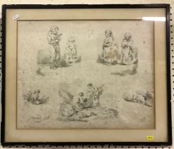 AFTER GEORGE MORLAND "Sketches", black a