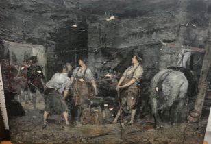 CIRCA 1900 ENGLISH SCHOOL "Forge with fi