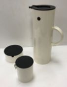 An Erik Magnussen for Stelton of Denmark white vacuum jug (960), boxed, together with an Erik