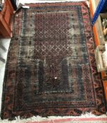 A Turkish prayer rug, the central panel