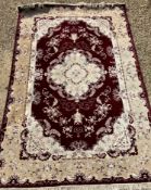 A modern Persian style rug, the central