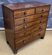 A 19th Century mahogany chest of two sho