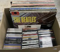 A collection of LPs including The Beatle