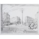 ARR Paul Draper (b.1947) Seven Dials 1750, black and white etching, limited edition no. 337/500,