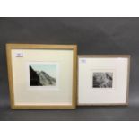 By and after Paul L Kershaw - Blue Cuillin, coloured wood engraving, signed, titled and numbered