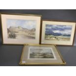 F. Smith Glaslyn Estuary near Port Madoc, North Wales, watercolour, signed to lower right, 31cm by