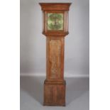 AN early 19th century oak longcase clock by John Ramsbottom of Hall Green, the square brass dial,