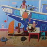 ARR By and after Leon Morrocco, Scottish-Italian, (b.1942), , 'Stern, Propellor and Rudder,'