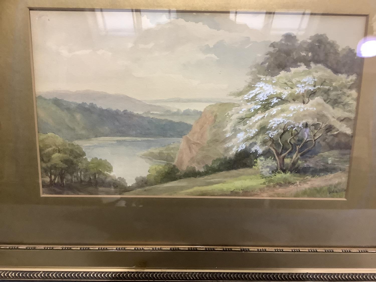 S. Walton, river landscapes, a pair,watercolour, signed to lower left and right, 18.5cm by 31cm, - Image 2 of 3