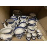 A quantity of Wilton Ware 'Ye Olde Chinese' pattern part breakfast service