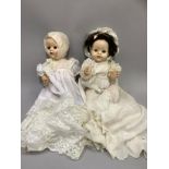 Two Pedigree hard plastic dolls, both with voice box and sleeping eyes