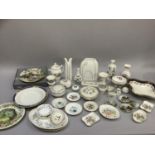 A quantity of Wedgwood and Aynsley china, trinket dishes, boxes, vases, miniatures etc