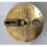 A night watchman's recording clock by Dent 41 Pull Mall Put No 544119 in brass case no. 66824