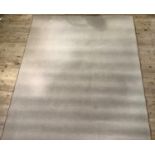 A plain cream carpet square, 300cm x 236cm