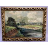L W Jackson, early 20th century, The River Wharfe at Weeton July 1916, oil on canvas, signed, titled
