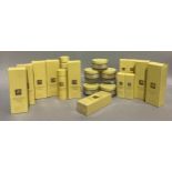 A large quantity of unused Clinique Aromatics Elixir - six body wash. one body smoother, five jars