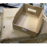 Three packs of flat pack cardboard trays