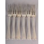 SIX SILVER FORKS, London 1918-1927, Mappin & Webb, total approximate weight 14oz