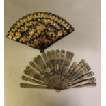 Chinese lacquer brisé fans, Qing Dynasty, from the 19th century: the first, early 19th century,