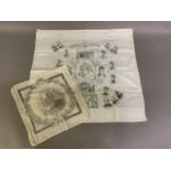 Queen Victoria: two commemorative handkerchiefs, the first quite large, relating to the Jubilee in