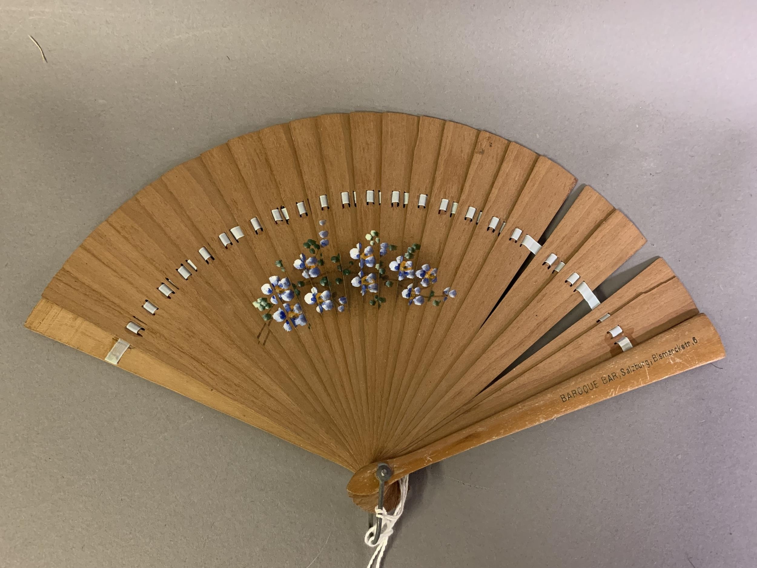Across the Continents: a selection of fans from different counties, to include a small wood brisé - Image 2 of 5