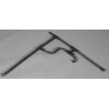 A wrought iron wall bracket, 84cm wide x 82cm high