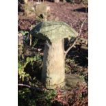 An antique staddle stone, 47cm by 78cm high