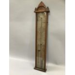 Admiral Fitzroy barometer in oak case with printed register, no. 367815