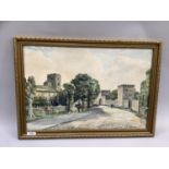 Walter Horsnell, Ripley, North Yorkshire, watercolour signed to lower right, 37cm by 55cm