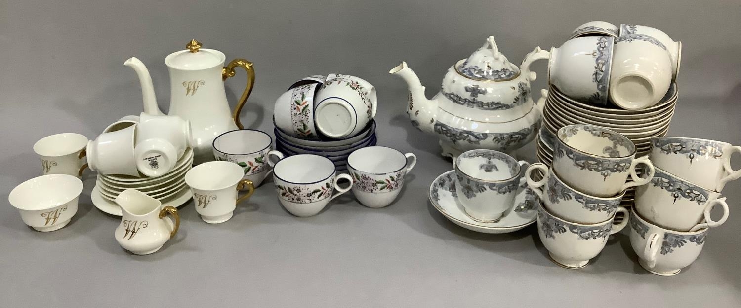 A 19th century Rockingham style tea set comprising eleven tea cups, eleven saucers, eleven side - Image 2 of 2