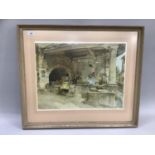 After Sir William Russell Flint, colour print 'Provencal Caprice', signed in pencil to the margin,