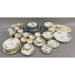 Late 19th/early 20th century Coalport part tea service comprising six cups, seven saucers, side