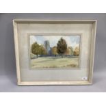 Arnold Watson, Christ Church Harrogate, watercolour, signed to lower right, 24cm by 35cm